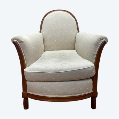 Fauteuil - Bergère époque Art Déco en noyer 