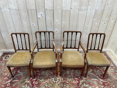 Pair of English chairs and pair of chairs
