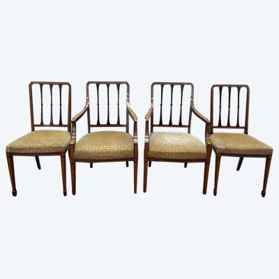 Pair of English chairs and pair of chairs