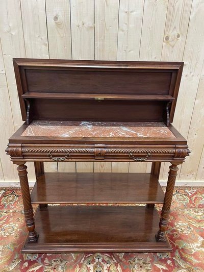 Desserte - Console Henri II en noyer 