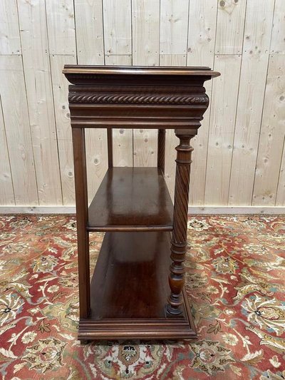 Desserte - Console Henri II en noyer 