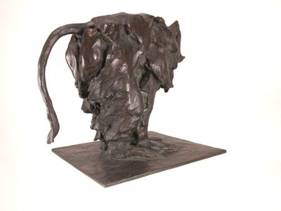  Guido Righetti Babbuino in bronzo con hamadryas (Modello 1917 circa)