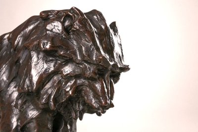  Guido Righetti Babbuino in bronzo con hamadryas (Modello 1917 circa)
