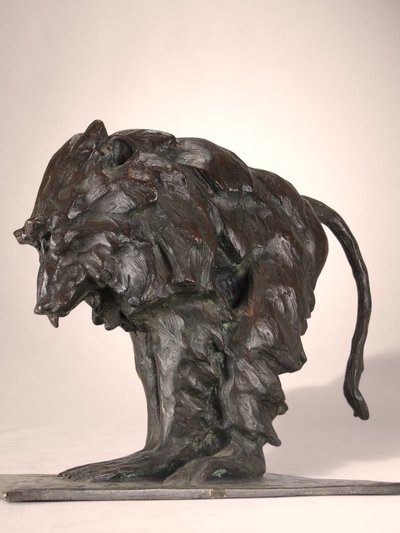  Guido Righetti Babbuino in bronzo con hamadryas (Modello 1917 circa)