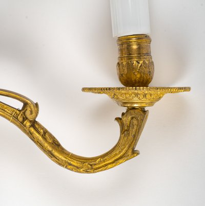 Paire d'Appliques Asymétriques en Bronze Doré, Époque Régence (1715-1723)