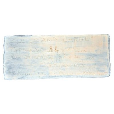 Gemischtes Bild signiert Mireille Veauvy - Acryl und integrierte Tapete