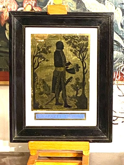 Bonaparte & 1st Consul in eglomised glass - Between 1799 and 1804