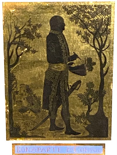 Bonaparte & 1st Consul in eglomised glass - Between 1799 and 1804