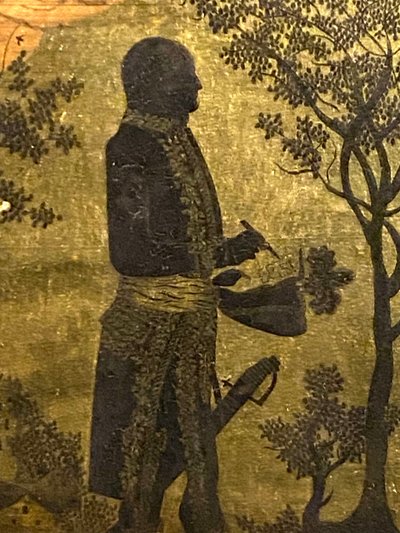 Bonaparte & 1st Consul in eglomised glass - Between 1799 and 1804