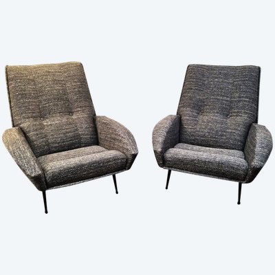 Pair of vintage armchairs by Guy Besnard