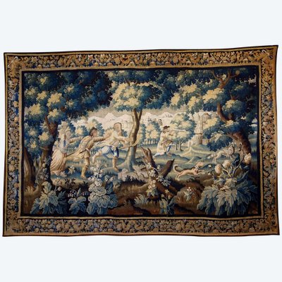 Large Aubusson tapestry "The Fox Hunt", early 18th century