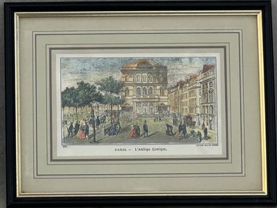 6 engravings Paris