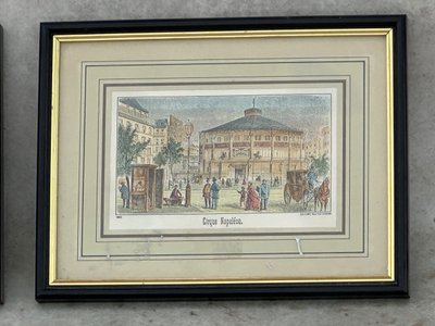 6 engravings Paris