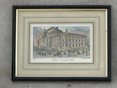 6 engravings Paris