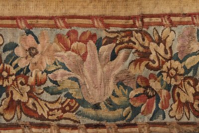 Fine verdure, tapisserie du XVIIIème siècle, atelier flamand