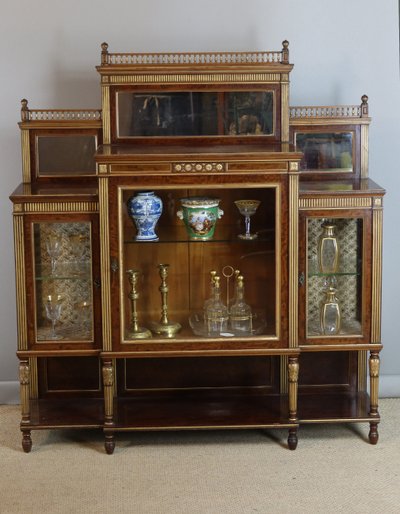 LOUIS XVI STYLE DISPLAY CABINET NAPOLEON III