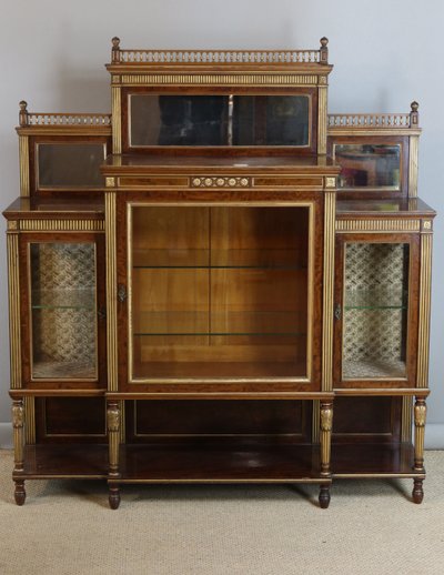LOUIS XVI STYLE DISPLAY CABINET NAPOLEON III