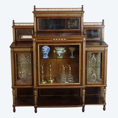 LOUIS XVI STYLE DISPLAY CABINET NAPOLEON III