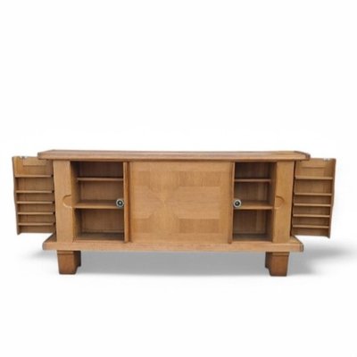 Vintage Light Oak Sideboard by Guillerme and Chambron