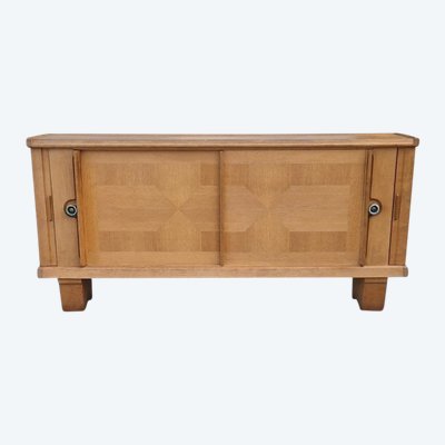 Vintage Light Oak Sideboard by Guillerme and Chambron