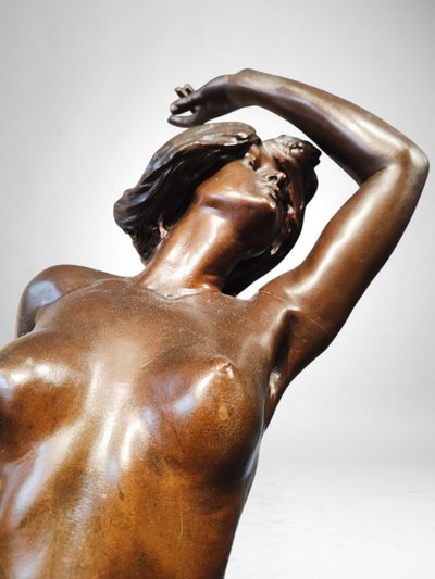  Ballerina in bronzo di Georges Flamand (1900-1910 circa)
