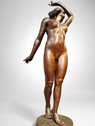  Ballerina in bronzo di Georges Flamand (1900-1910 circa)