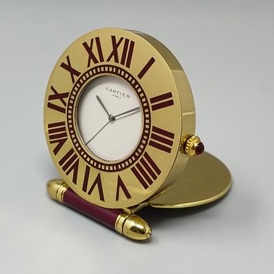 1990er Jahre Wunderschöne Cartier Wecker Pendulette. Hergestellt in Frankreich.