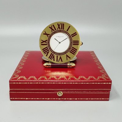 1990er Jahre Wunderschöne Cartier Wecker Pendulette. Hergestellt in Frankreich.