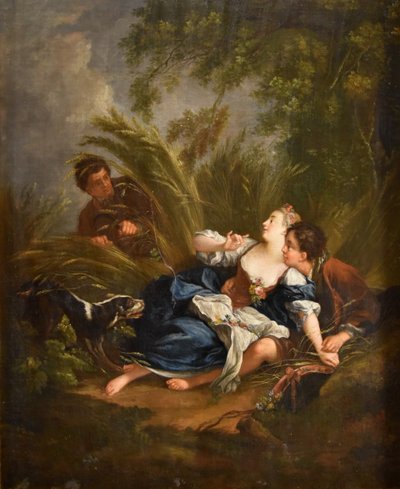 Francois Boucher (paris, 1703 - 1770), The Surprised Lovers/the Pleasant Le
