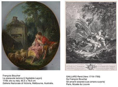 Francois Boucher (paris, 1703 - 1770), The Surprised Lovers/the Pleasant Le
