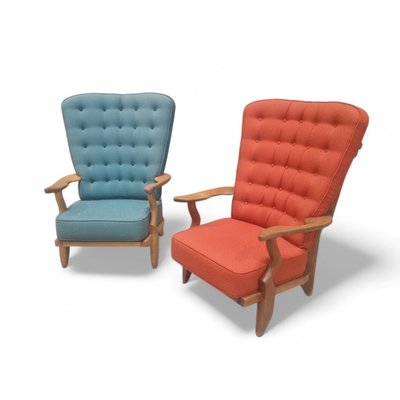 2 Guillerme and Chambron "Grand Repos" armchairs