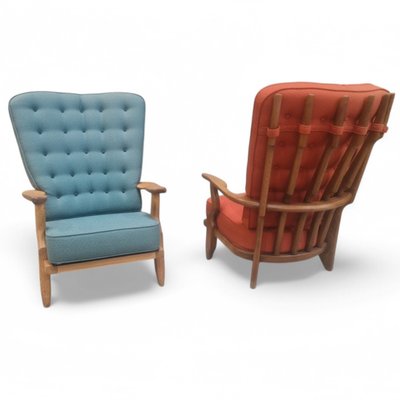 2 Guillerme and Chambron "Grand Repos" armchairs