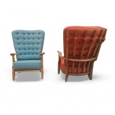 2 Guillerme and Chambron "Grand Repos" armchairs