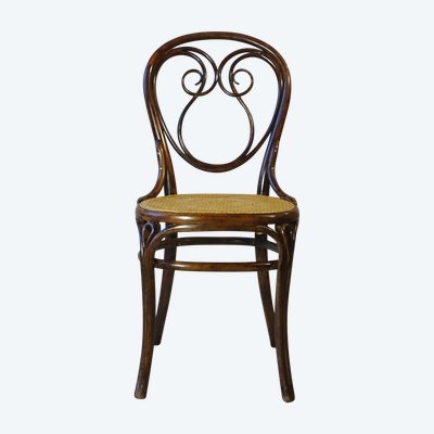 Chause Thonet N°13 bentwood, vers 1875 ,cannée, état original.
