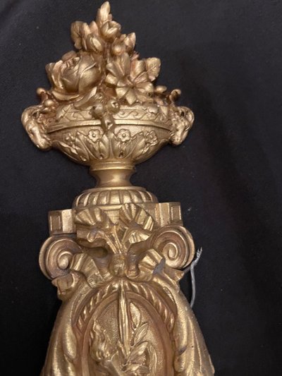 Paire d’appliques en bronze 