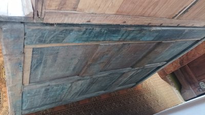 Credenza d'epoca Biedermeier in legno pregiato intarsiato ed ebano