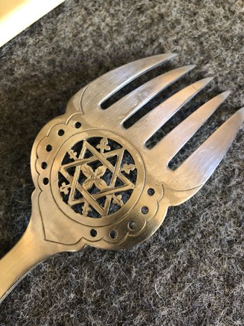 Fischbesteck mit Griff Aus Elfenbein, 19. Jahrhundert
