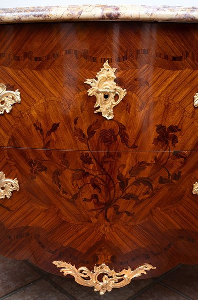 Antico cassettone francese Napoleone III, XIX secolo.