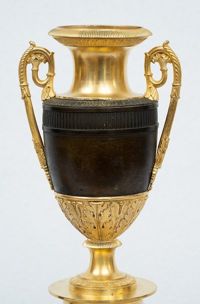 Pair of Charles X cassolettes, France, early 19th century.