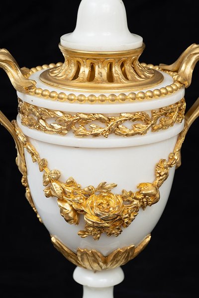 Pair of cassolettes France 19th century.