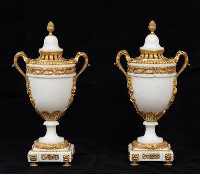 Pair of cassolettes France 19th century.
