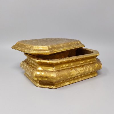 1970s Exquisited Handcrafted Smoking Set in Ceramic and Gold Leaf. Made in italy