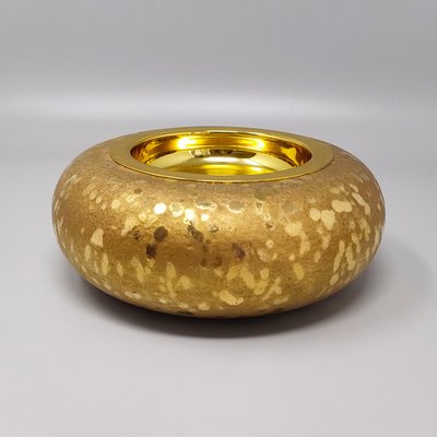 1970s Exquisited Handcrafted Smoking Set in Ceramic and Gold Leaf. Made in italy