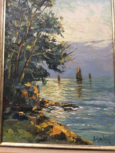 Russian School. The Breton coast