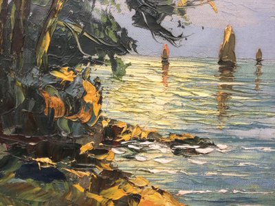 Russian School. The Breton coast