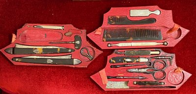 Travel kit belonging to Mr Le Pescheux Duhautbourg - EMPIRE period