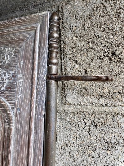 19th century ceruse oak armoire