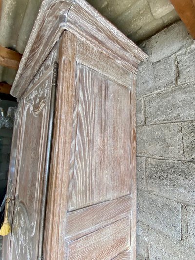 19th century ceruse oak armoire