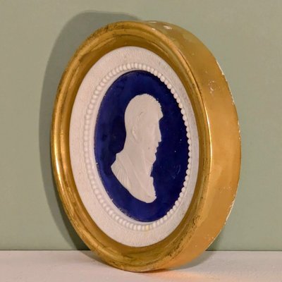 Paris or Sèvres, medallion portrait of Charles X - painted and gilded porcelain