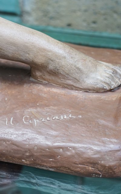 Ugo CIPRIANI (1887-1960), Seated female nude, terracotta